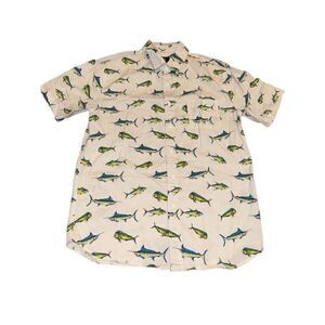 Jacks surfboards button front casual shirt (S)